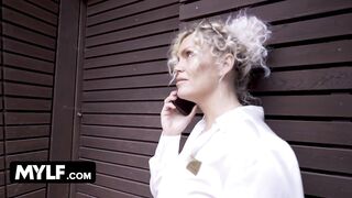 Grateful British MILF Filthy Frankie Takes Credit Cards For Dropping Her Panties Down – Shag Street