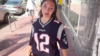 Quickie Find-Pro Hottie Fucks A Patriots Player – Sisi Rose