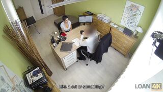 LOAN4K. Dirty anal sex on purpose helps busty brunette get her cash