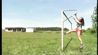 Horny fotball training