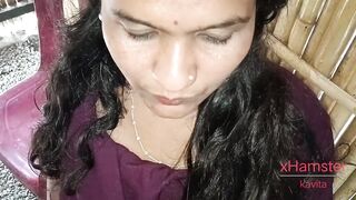 Desi indian Marathi kavita bhabhi and Tatya fuck on hotel’s Dining table during eating food